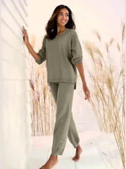 Elbsand Pantalons<Pantalon en tricot doux et extensible