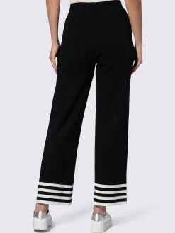 Rick Cardona Pantalons<Pantalon en tricot rayures contrastées