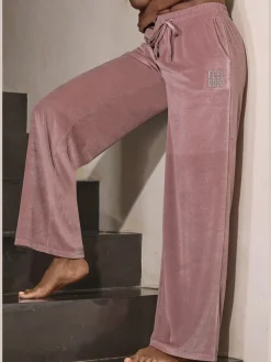 Vivance Tenues De Détente<Pantalon en velours ras avec jambes larges