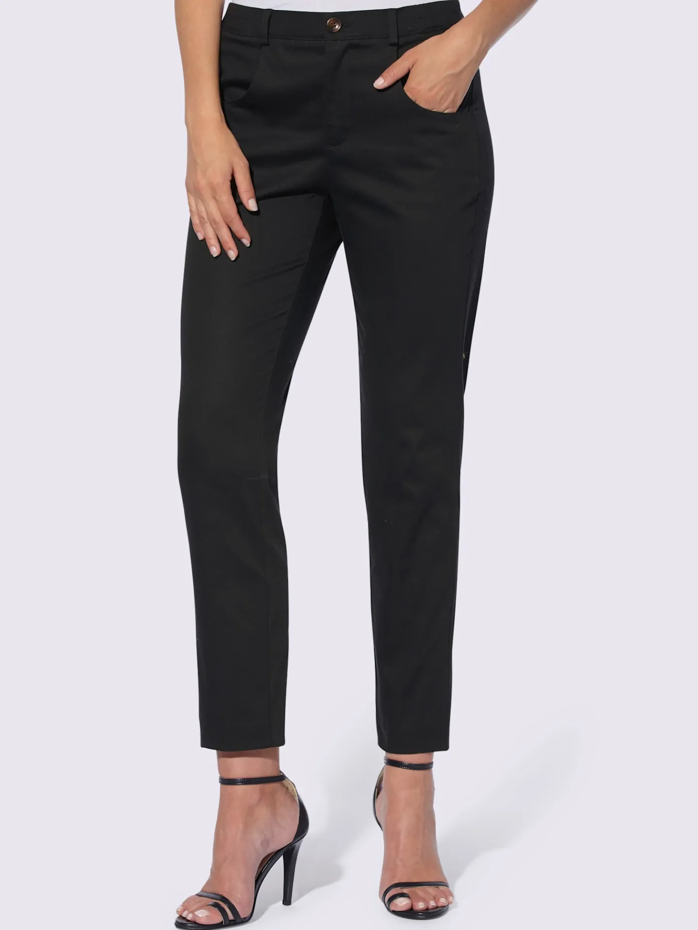Ashley Brooke Pantalons<Pantalon extensible ceinture élastique latérale