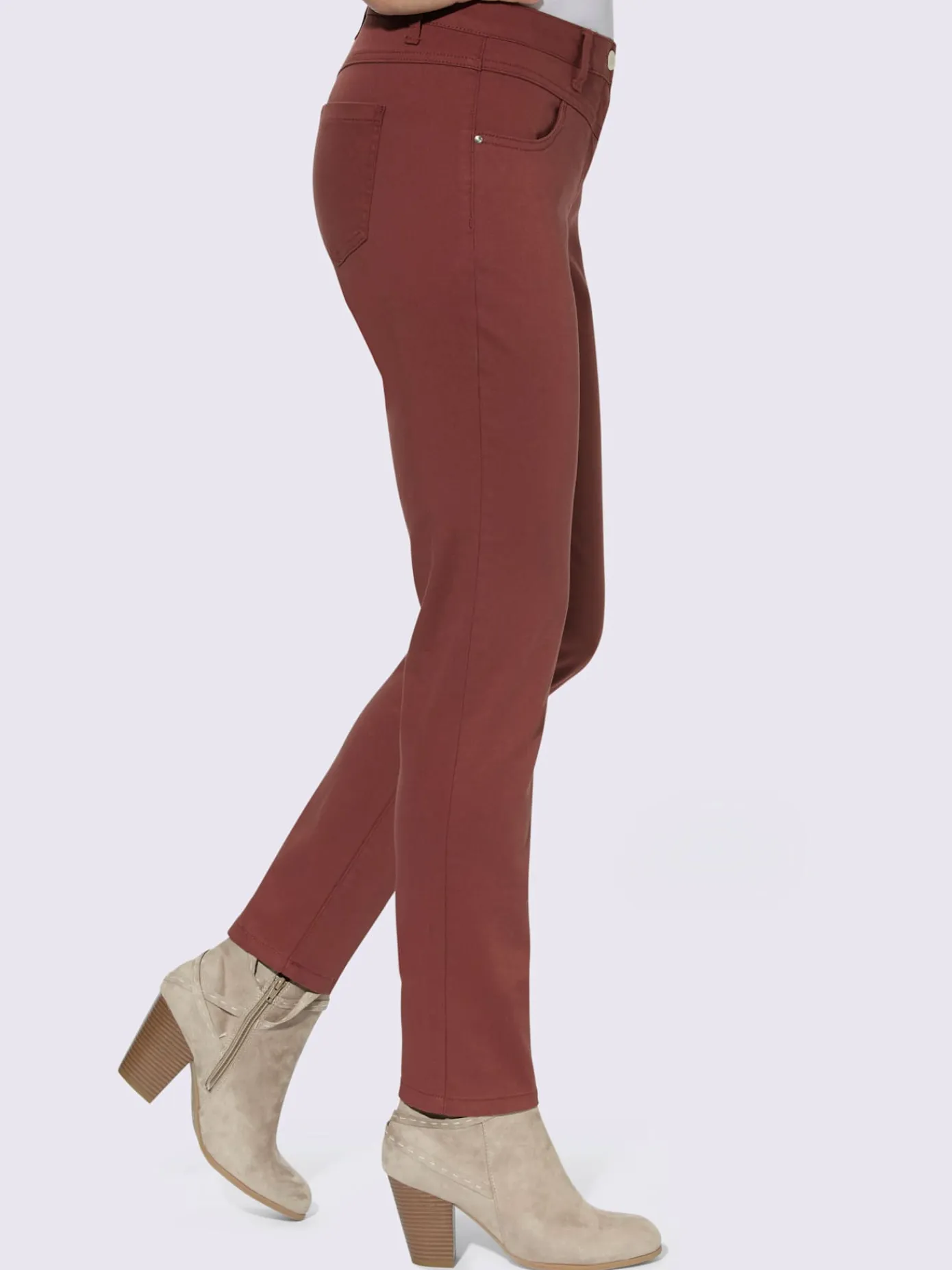 Pantalons<Pantalon extensible qualité coton