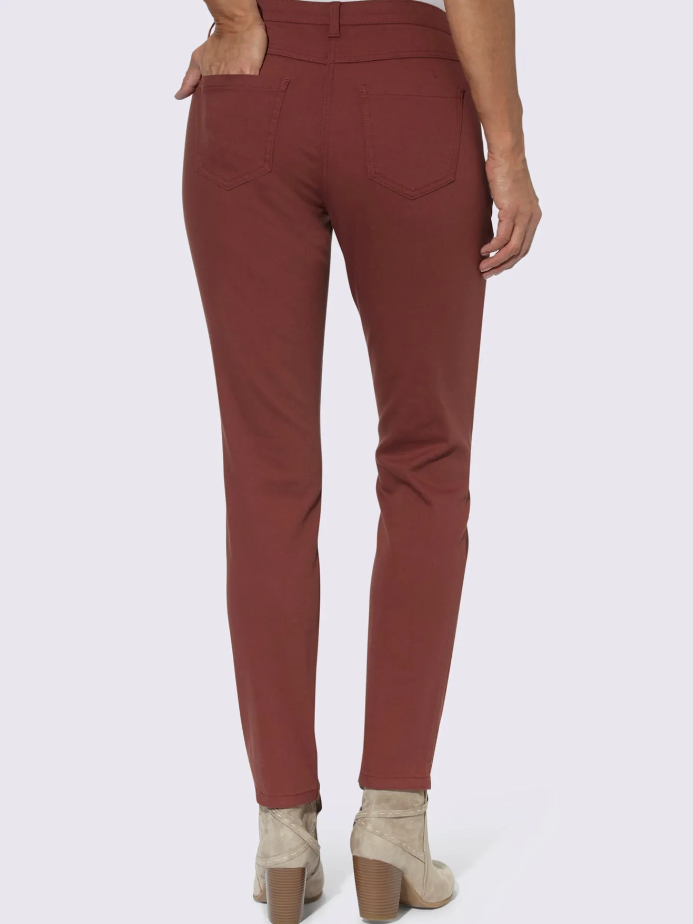 Pantalons<Pantalon extensible qualité coton
