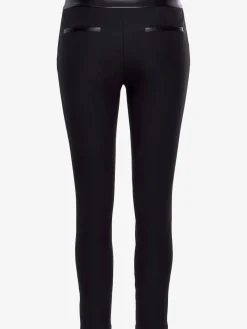 LASCANA Pantalons<Pantalon extensible étroit avec détails en synthétique
