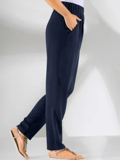 Pantalons<Pantalon femme fluide taille élastique