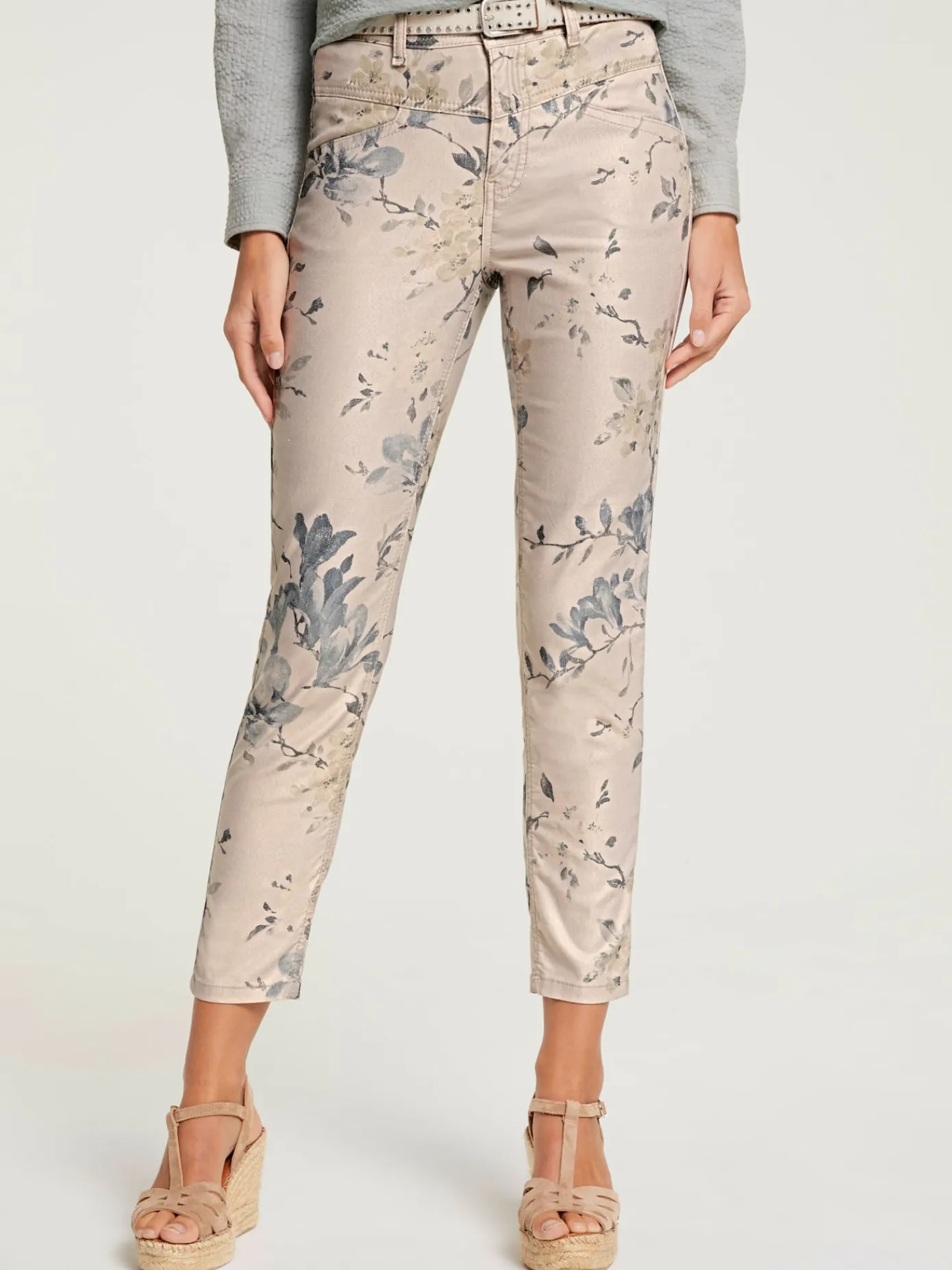 Linea Tesini Pantalons<Pantalon imprimé coupe skinny tendance