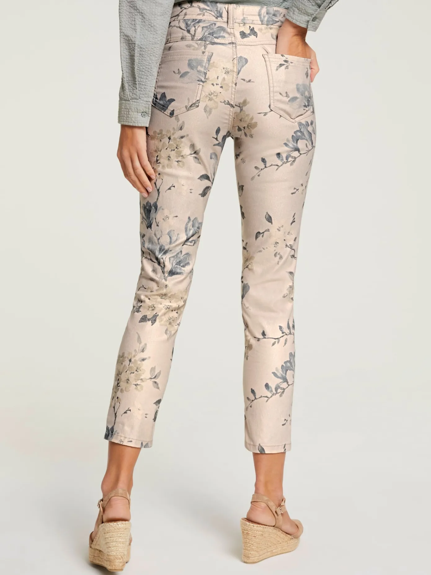 Linea Tesini Pantalons<Pantalon imprimé coupe skinny tendance
