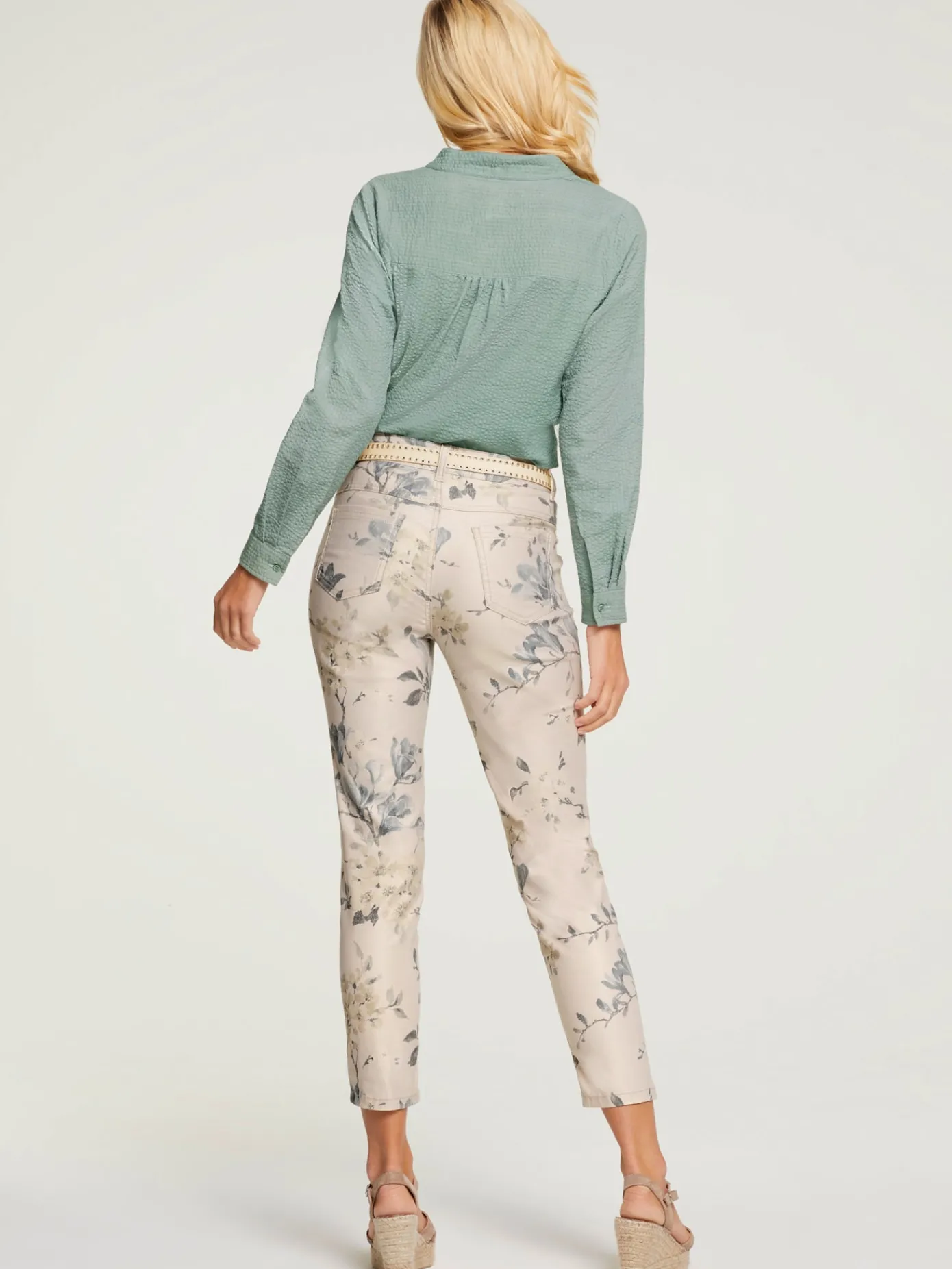 Linea Tesini Pantalons<Pantalon imprimé coupe skinny tendance