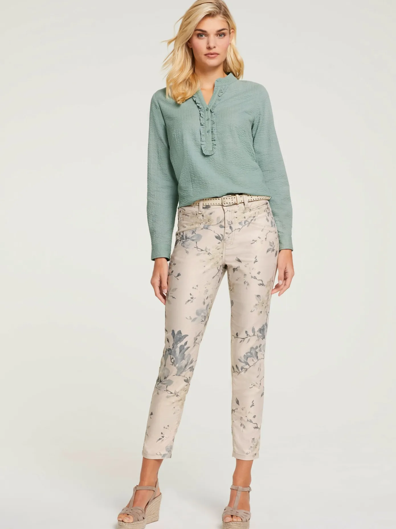 Linea Tesini Pantalons<Pantalon imprimé coupe skinny tendance