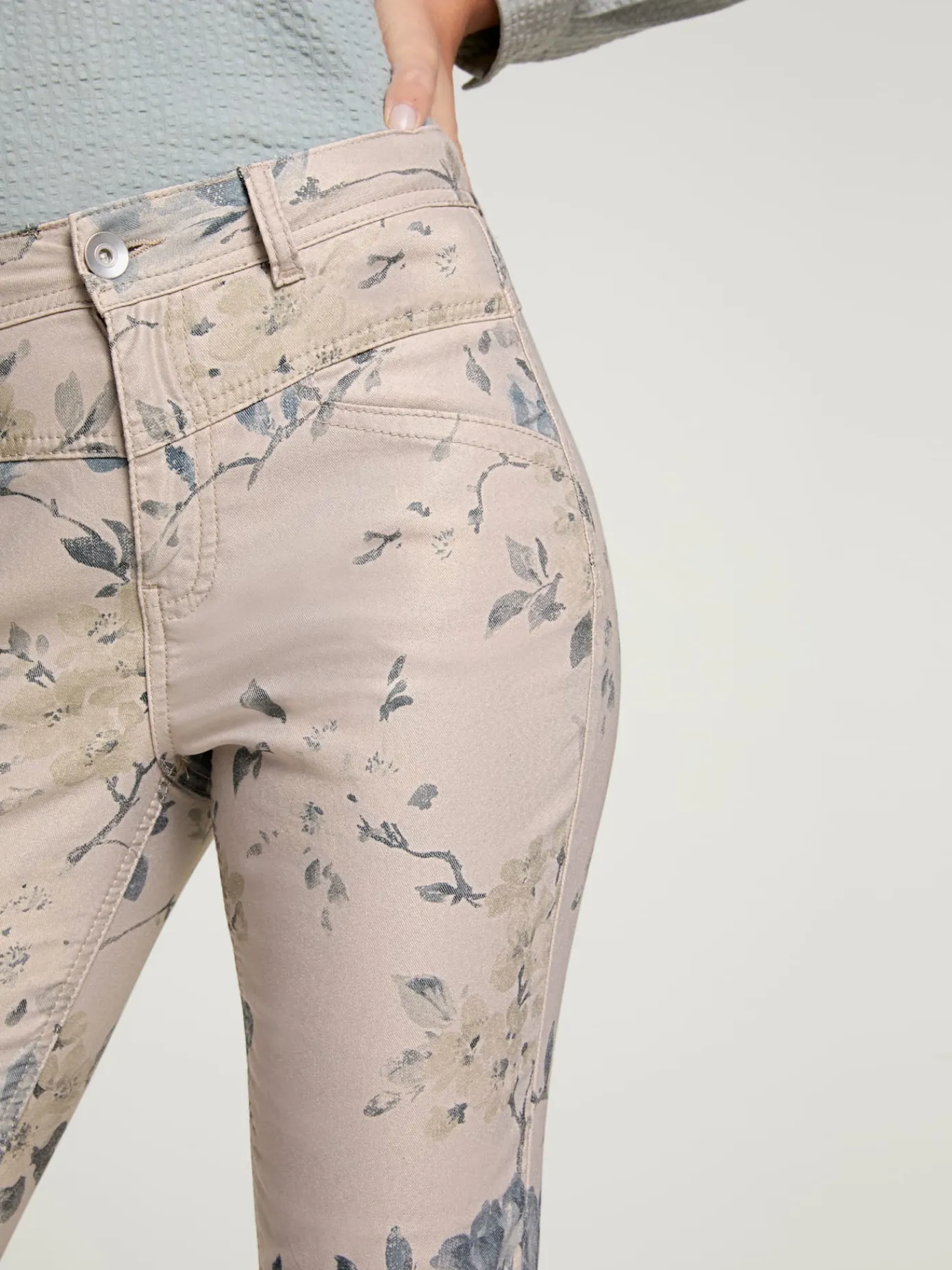 Linea Tesini Pantalons<Pantalon imprimé coupe skinny tendance