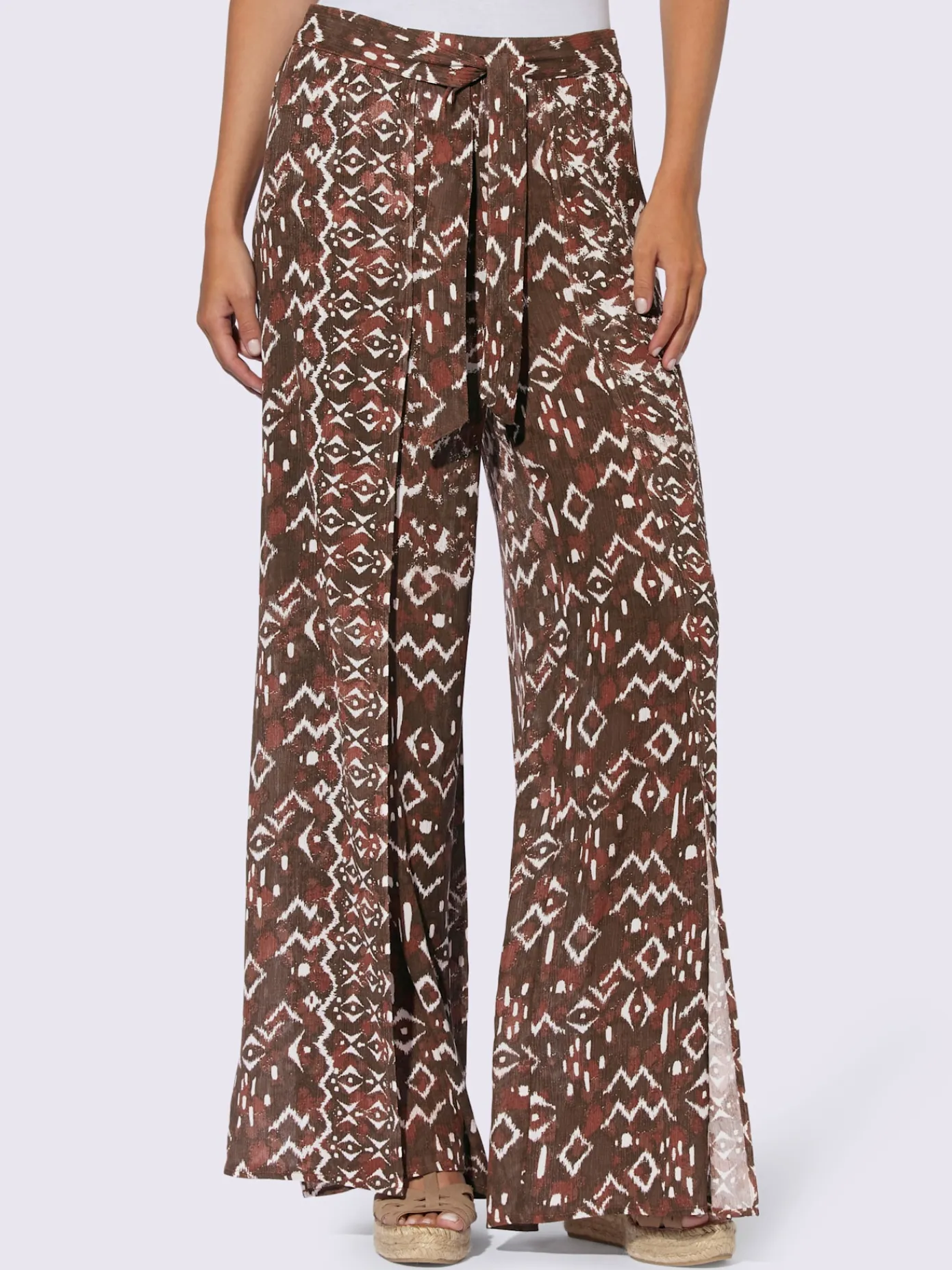 Linea Tesini Pantalons<Pantalon imprimé ethnique mode