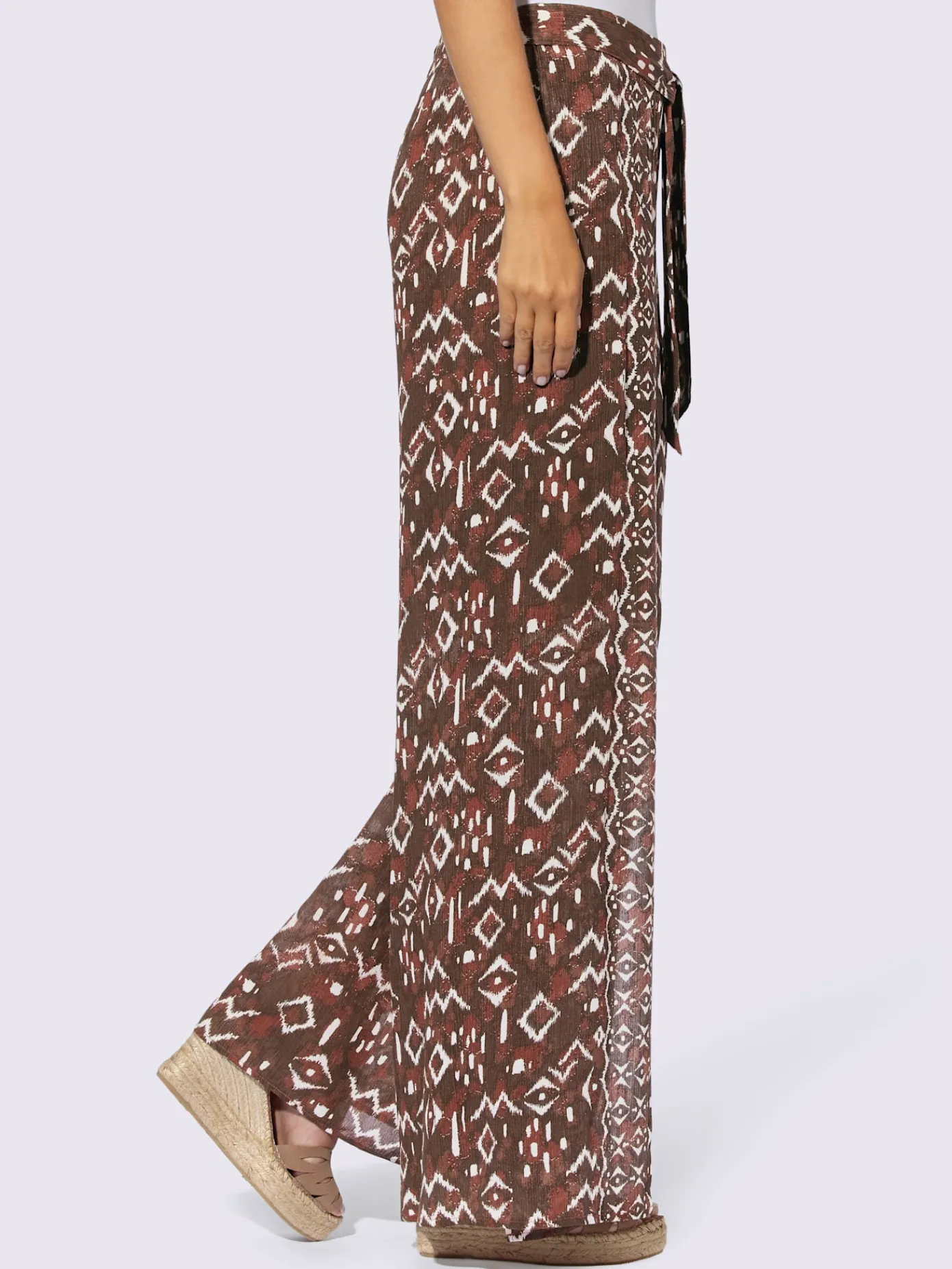 Linea Tesini Pantalons<Pantalon imprimé ethnique mode