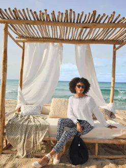 Linea Tesini Pantalons<Pantalon imprimé imprimé mode