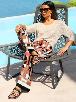 Rick Cardona Pantalons<Pantalon imprimé qualité tissée