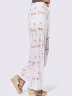 Linea Tesini Pantalons<Pantalon imprimé qualité tissée