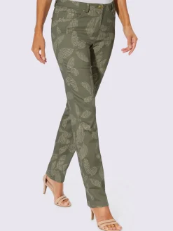 Pantalons<Pantalon imprimé satin coton