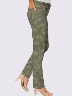 Pantalons<Pantalon imprimé satin coton