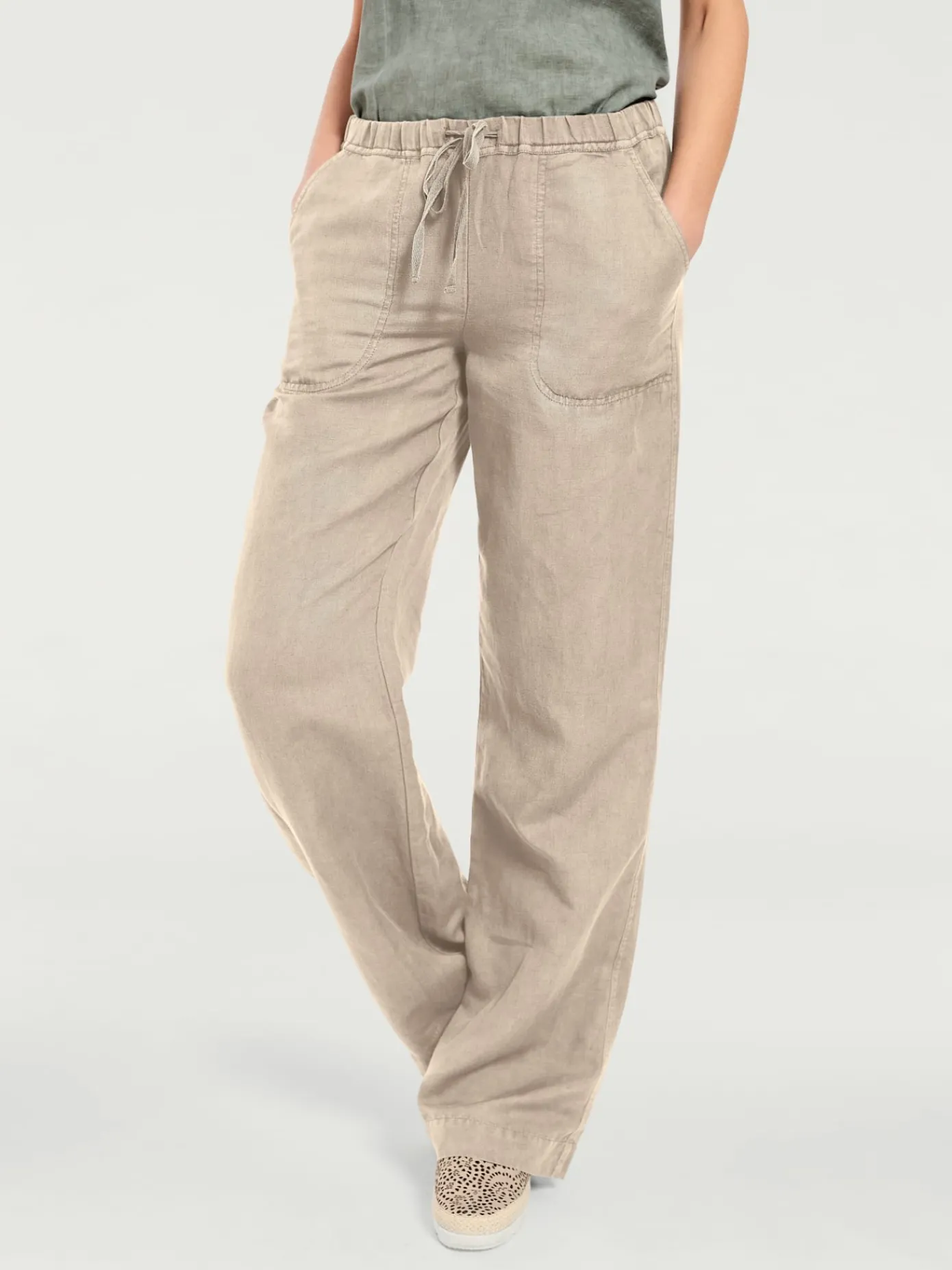Linea Tesini Pantalons<Pantalon jambes larges