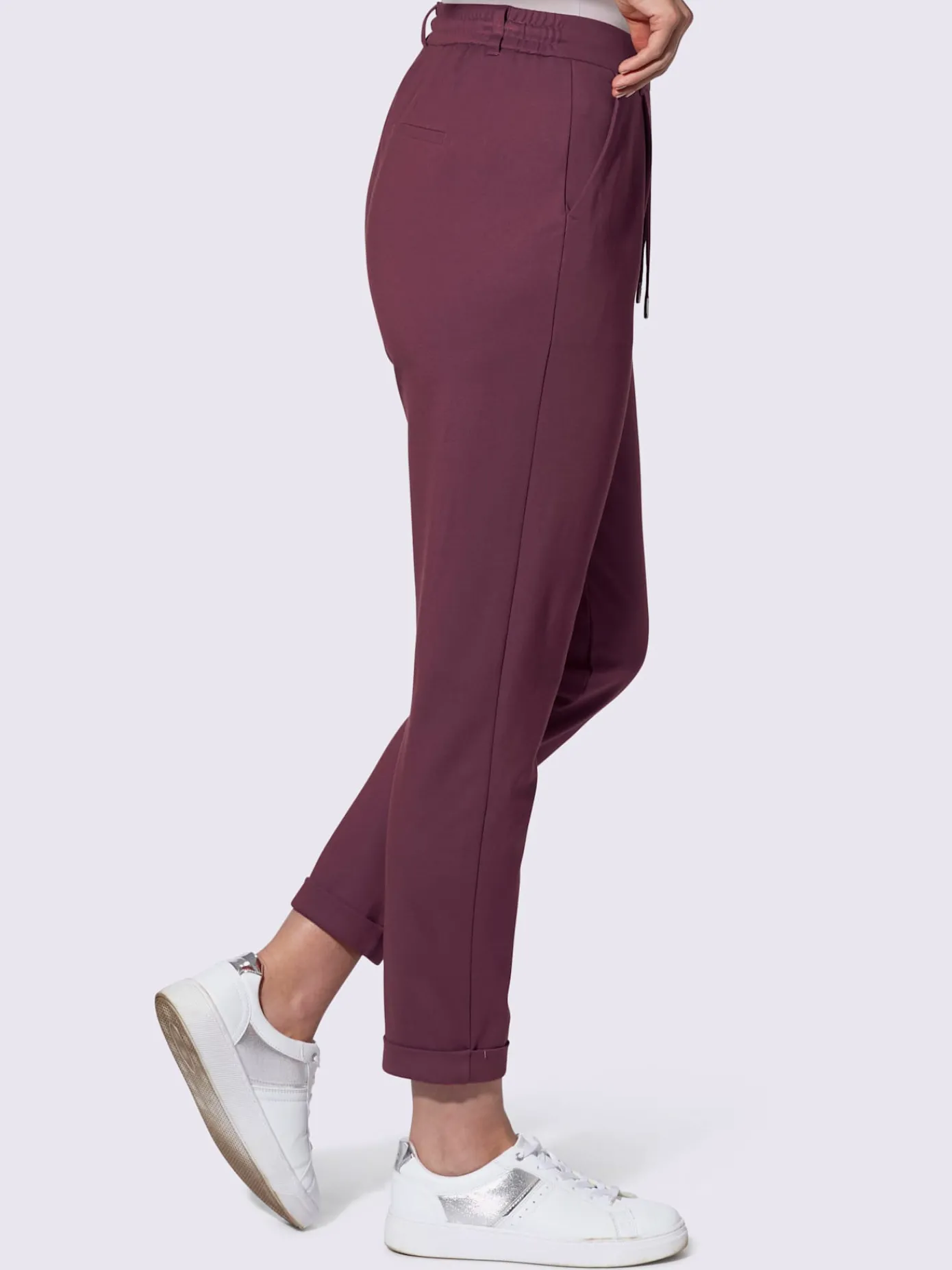 Pantalons<Pantalon jogpant ceinture élastique, coulisse et lien à nouer