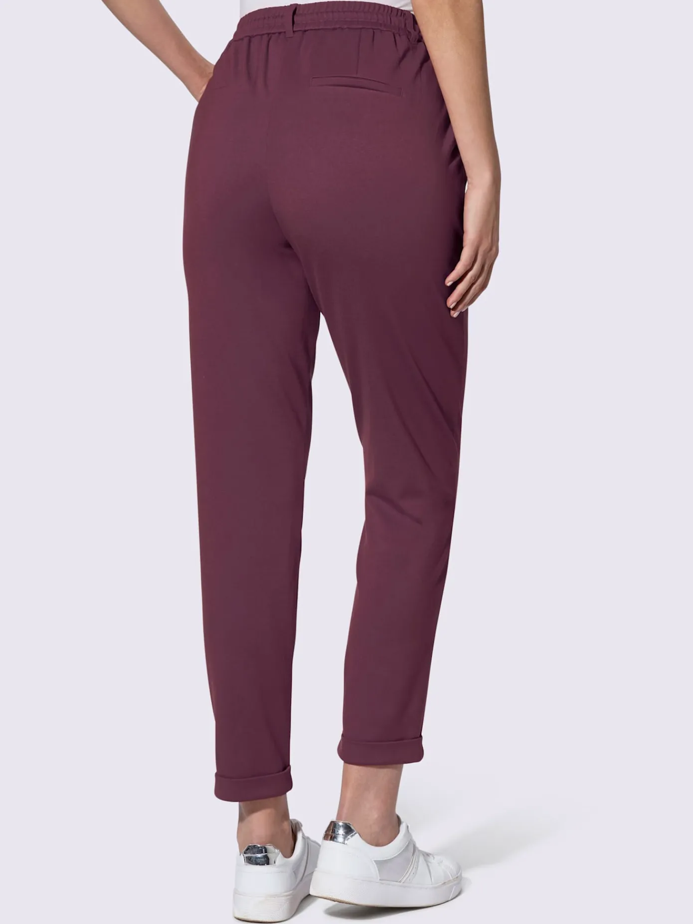 Pantalons<Pantalon jogpant ceinture élastique, coulisse et lien à nouer