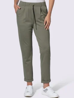 Pantalons<Pantalon jogpant ceinture élastique, coulisse et lien à nouer