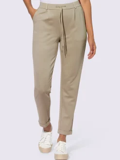 Pantalons<Pantalon jogpant ceinture élastique, coulisse et lien à nouer