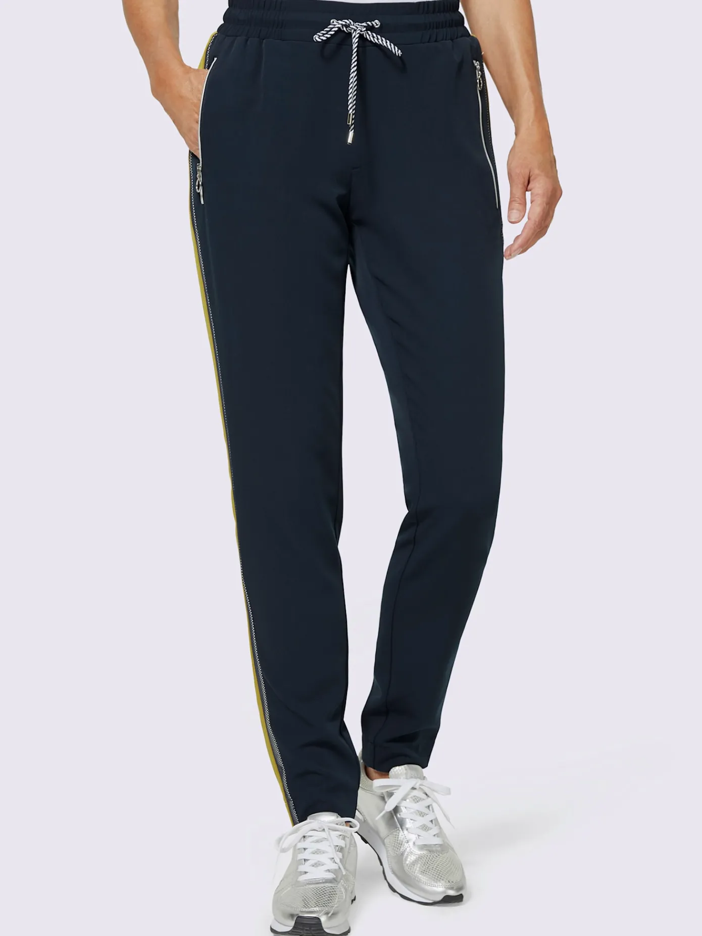 Creation L Pantalons<Pantalon jogpant larges rayures sportives