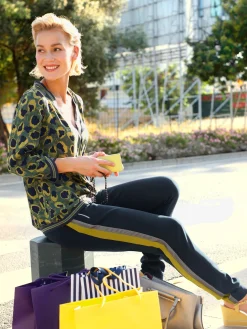 Creation L Pantalons<Pantalon jogpant larges rayures sportives