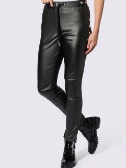 Rick Cardona Pantalons<Pantalon jogpant revêtement mat et brillant