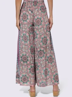 Linea Tesini Pantalons<Pantalon jolie broderie à fleurs