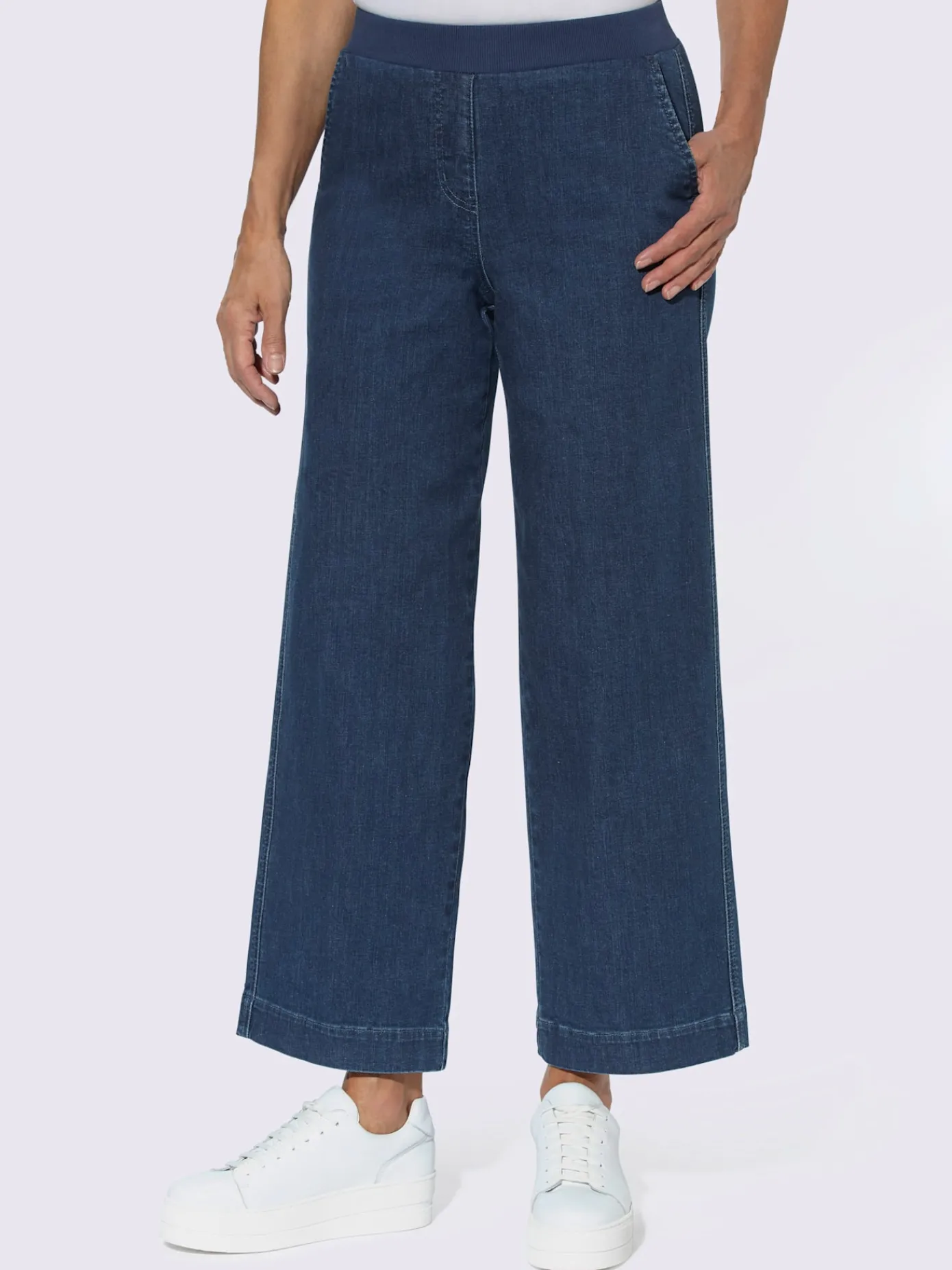 Pantalons<Pantalon large 96% coton