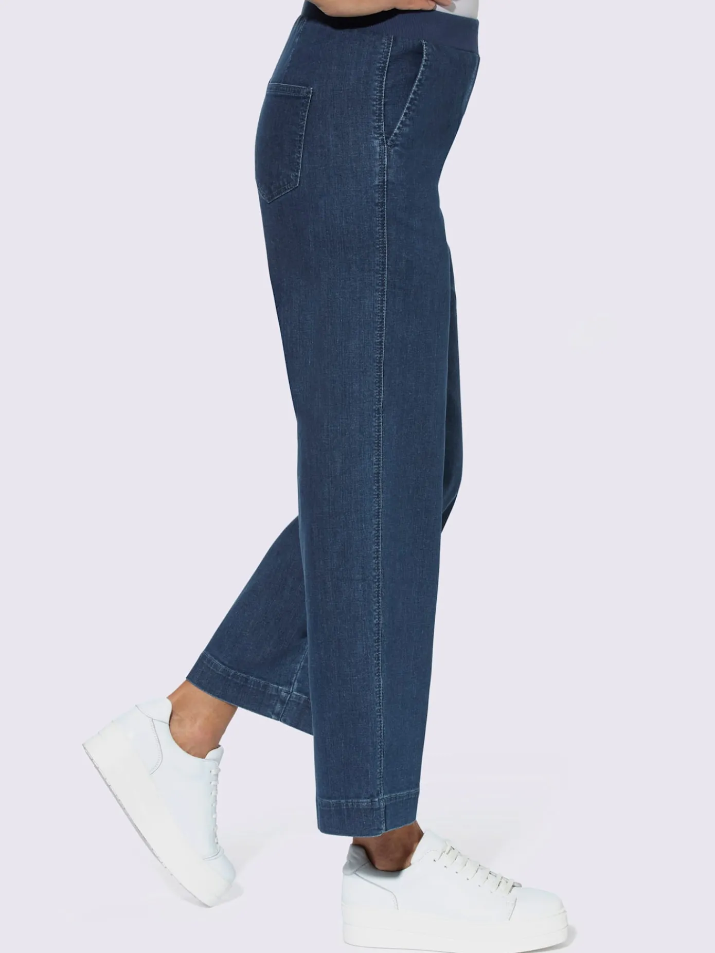 Pantalons<Pantalon large 96% coton