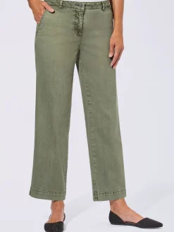 Pantalons<Pantalon large 96% coton