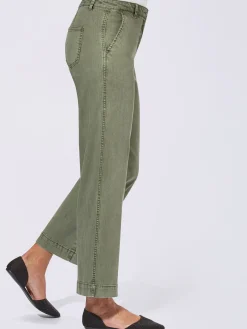 Pantalons<Pantalon large 96% coton