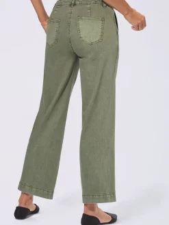 Pantalons<Pantalon large 96% coton