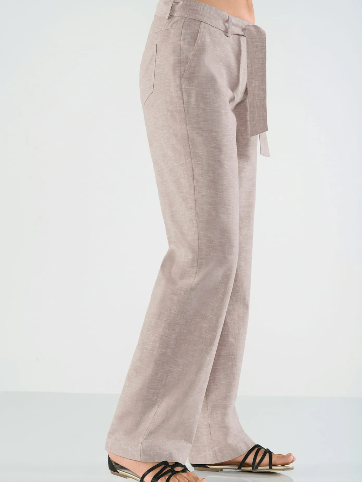 Collection L Pantalons<Pantalon large et décontracté empiècement au dos