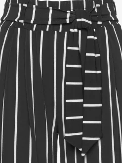 LASCANA Pantalons<Pantalon large jupe-culotte légère rayée ou noire