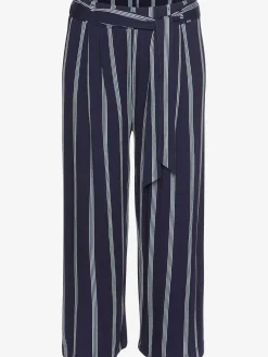 LASCANA Pantalons<Pantalon large jupe-culotte rayée en jersey