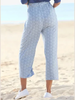 LASCANA Pantalons<Pantalon large jupe-culotte imprimée en jersey