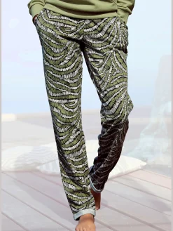 LASCANA Pantalons<Pantalon molletonné confortable, poches fendues pratiques