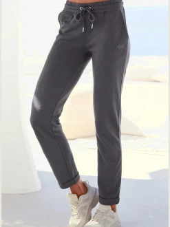 H.I.S Pantalons<Pantalon molletonné pantalon basique avec petit logo brodé