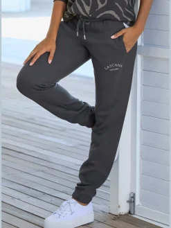 LASCANA Pantalons<Pantalon molletonné pantalon sweat avec logo imprimé
