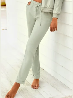 H.I.S Pantalons<Pantalon molletonné pantalon basique avec petit logo brodé