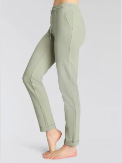 H.I.S Pantalons<Pantalon molletonné pantalon basique avec petit logo brodé