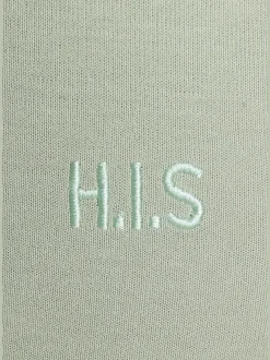 H.I.S Pantalons<Pantalon molletonné pantalon basique avec petit logo brodé