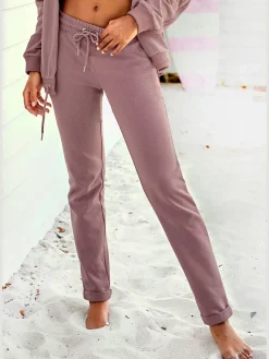 H.I.S Pantalons<Pantalon molletonné pantalon basique avec petit logo brodé