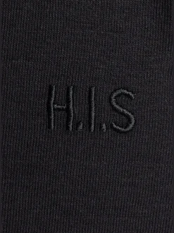 H.I.S Pantalons<Pantalon molletonné pantalon basique avec petit logo brodé