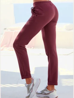 H.I.S Pantalons<Pantalon molletonné pantalon basique avec petit logo brodé