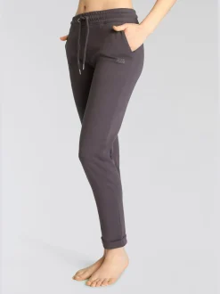 H.I.S Pantalons<Pantalon molletonné pantalon basique avec petit logo brodé