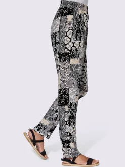 Pantalons<Pantalon motif patchwork