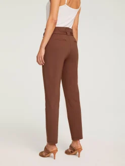 Linea Tesini Pantalons<Pantalon paperbag coupe carotte